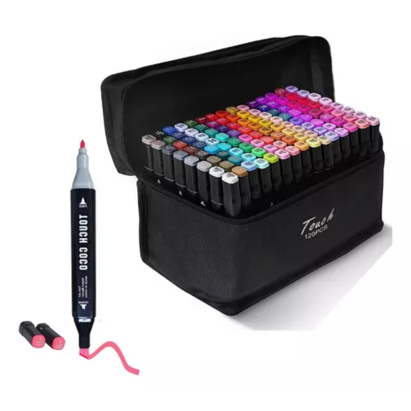 Set de Marcadores + Rollo 3m para Colorear GRATIS