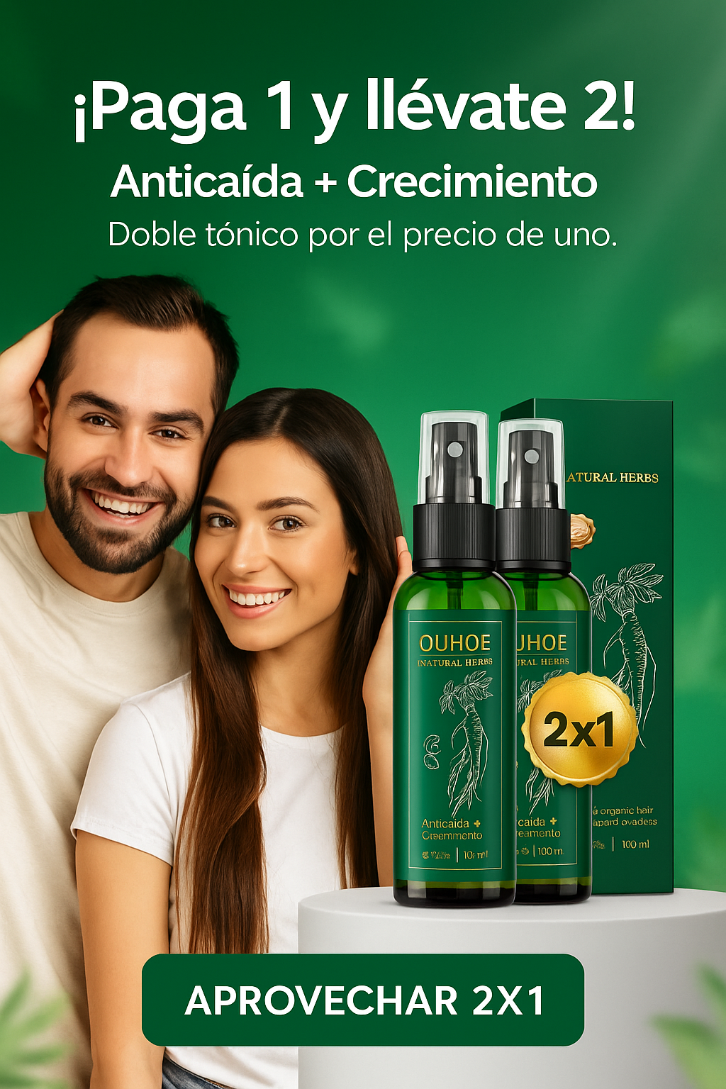 ¡Compra  1 y llévate 2! SUPER OFERTA - Tónico para el Crecimiento del Cabello