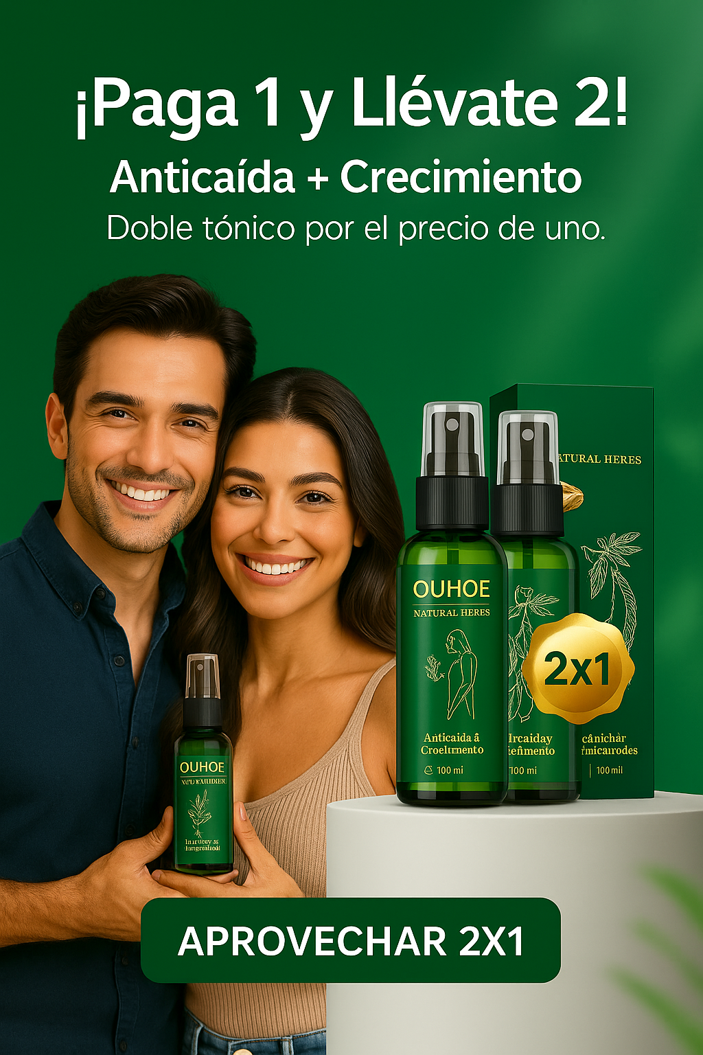 ¡Compra  1 y llévate 2! SUPER OFERTA - Tónico para el Crecimiento del Cabello