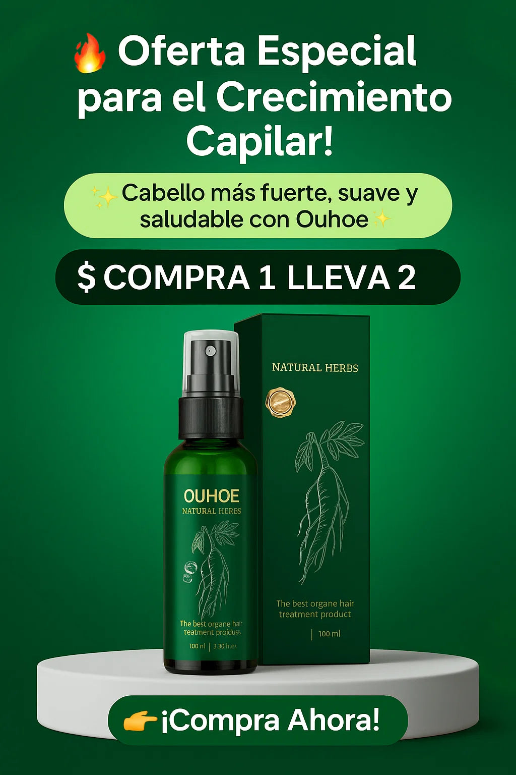 ¡Compra  1 y llévate 2! SUPER OFERTA - Tónico para el Crecimiento del Cabello