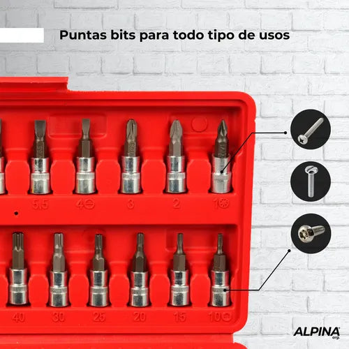 CAJA DE HERRAMIENTAS MULTIUSOS 46 PIEÇAS – ¡Todo lo que necesitas en un solo lugar!
