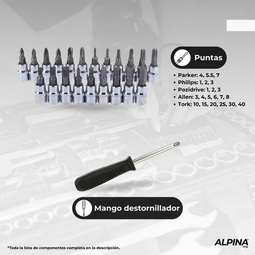 CAJA DE HERRAMIENTAS MULTIUSOS 46 PIEÇAS – ¡Todo lo que necesitas en un solo lugar!